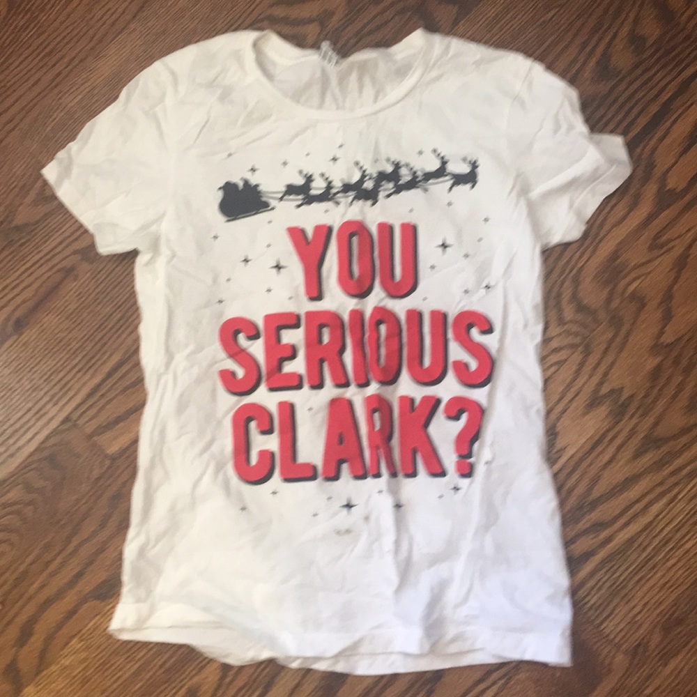 You serious clark Xmas tee - fitted